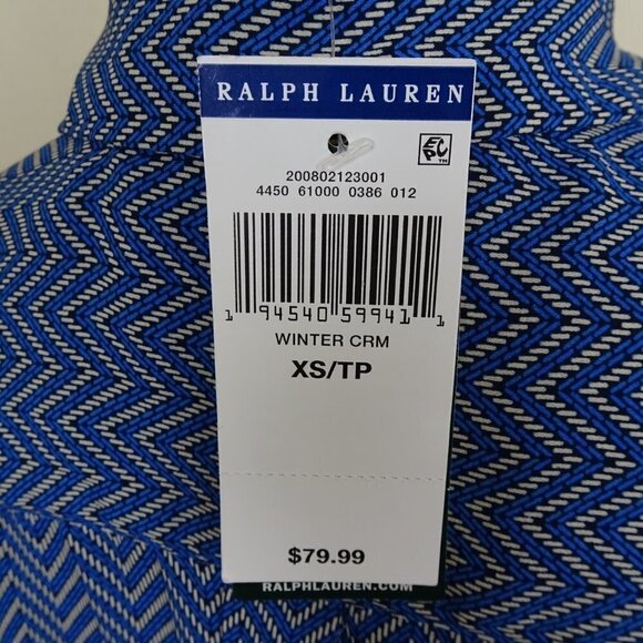Ralph Lauren Chevron Print Top Blouse Size XS - Picture 7 of 7